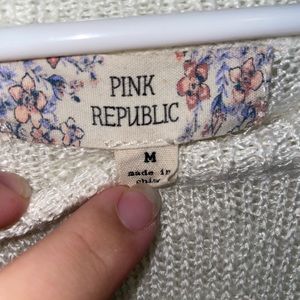 Pink Republic Cream Sweater, size M